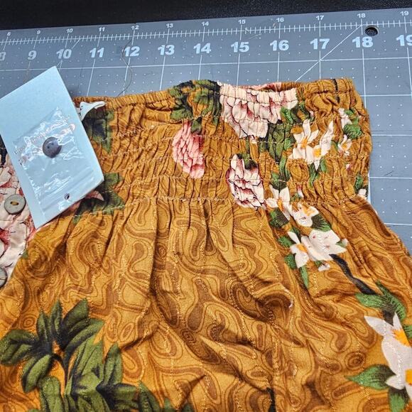 Eesome Maxi Skirt Womens Size Large Brown Pink Floral Whimsygoth Boho Fairy - Picture 6 of 7